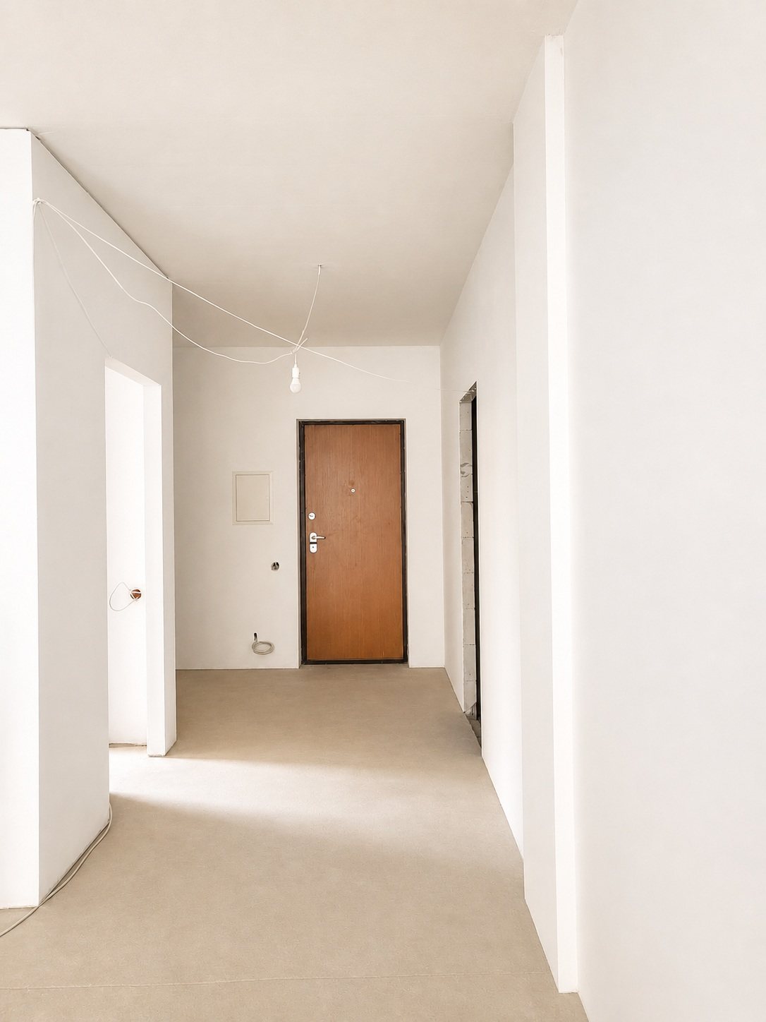 Hall and entrance area — Pūces birzs apartment, Purvciems, Riga