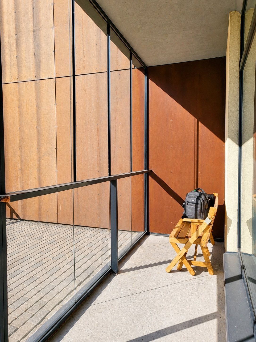 Glazed loggia — Pūces birzs apartment, Purvciems, Riga