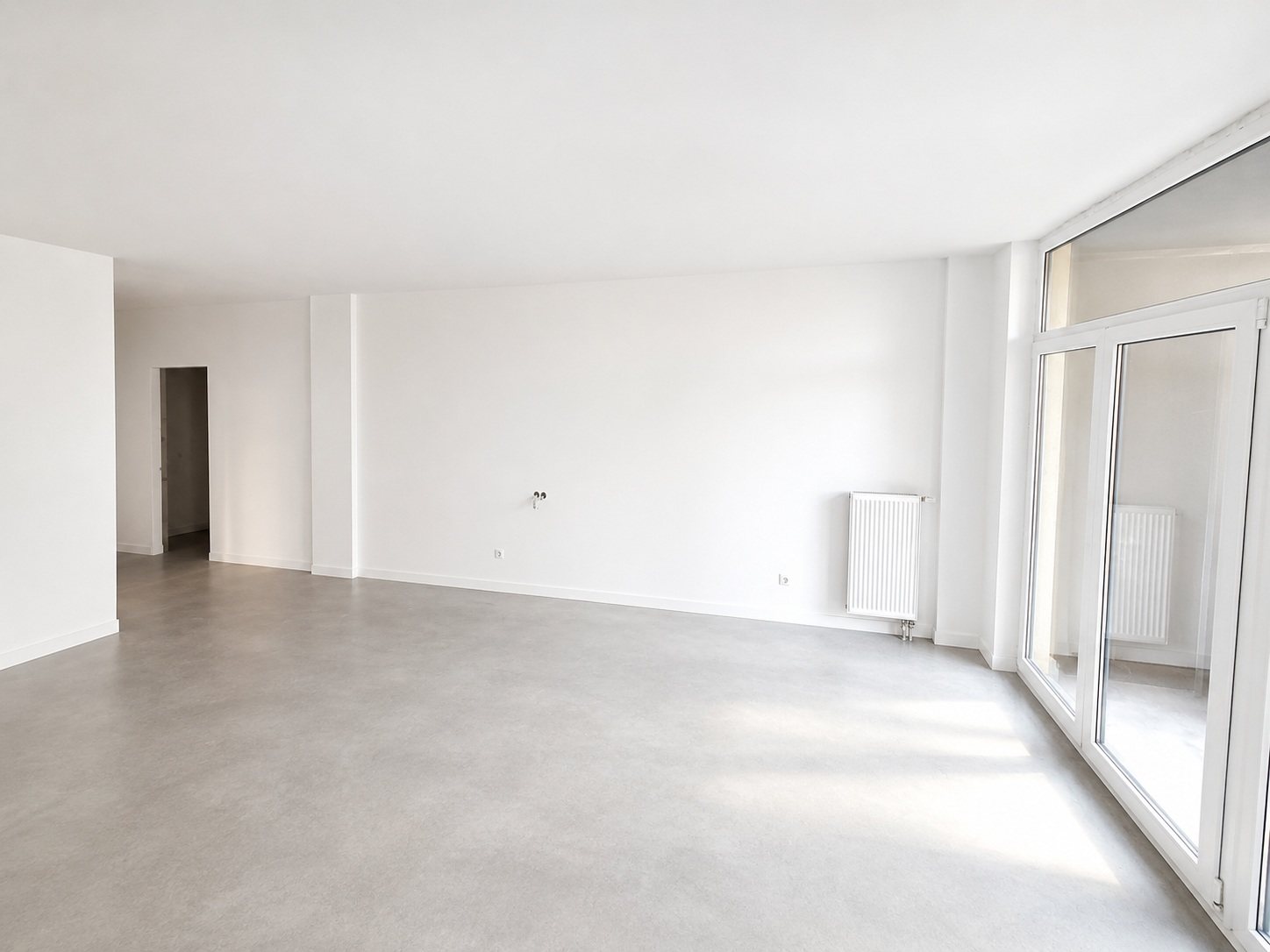 Large kitchen-living room — Pūces birzs apartment, Purvciems, Riga