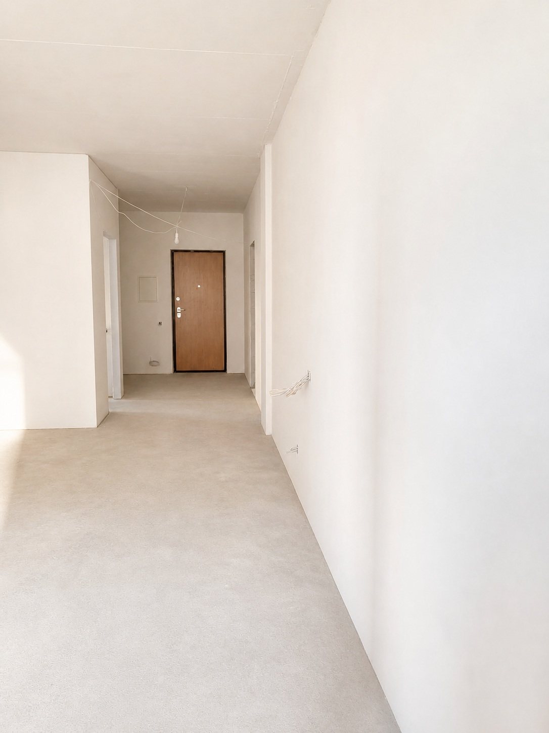 Entrance area and hall — Pūces birzs apartment, Purvciems, Riga