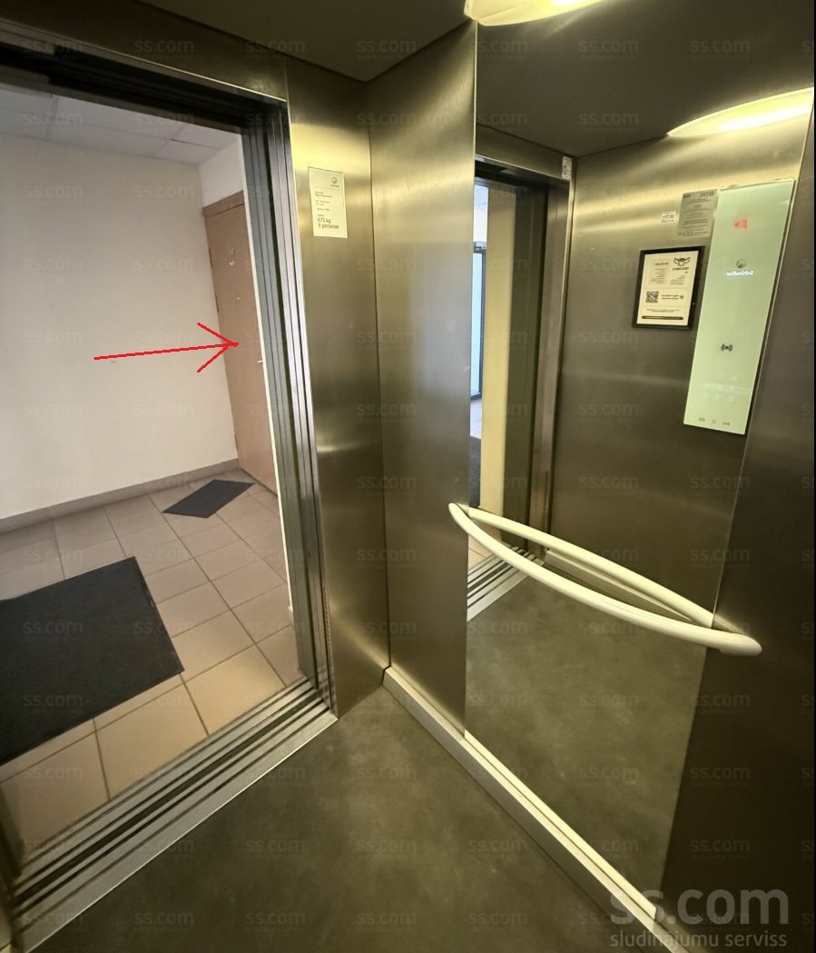 Lift and common areas — Pūces birzs apartment, Purvciems, Riga